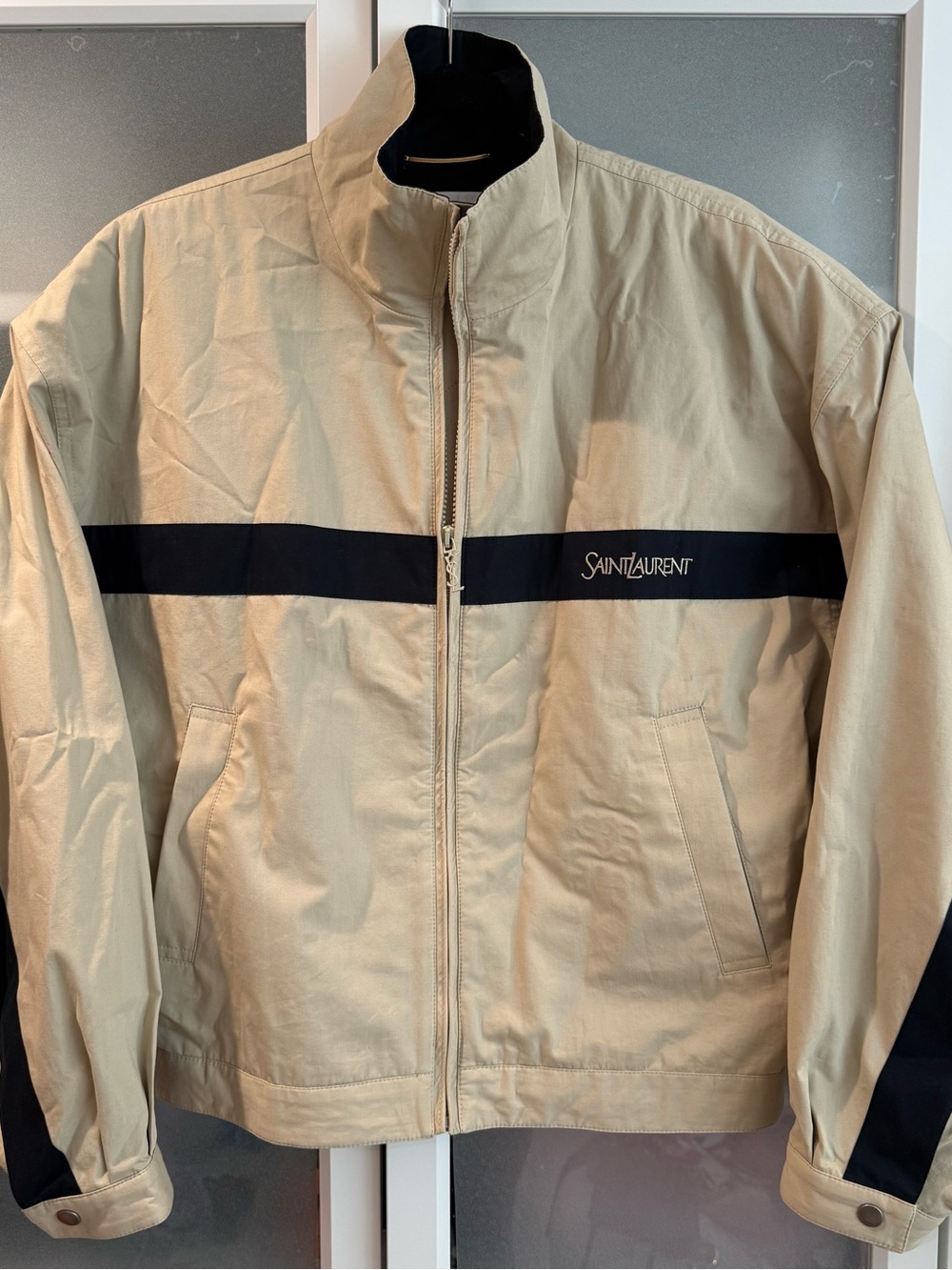 Saint Laurent Beige Windbreaker FR40
